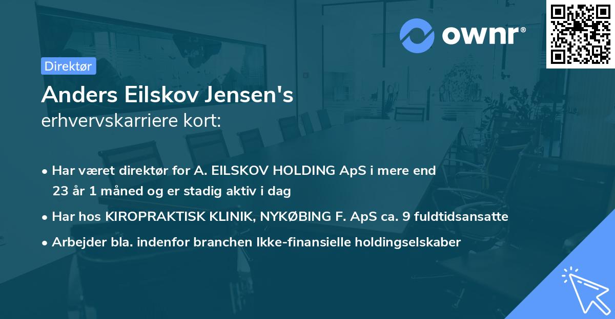 Anders Eilskov Jensen's erhvervskarriere kort