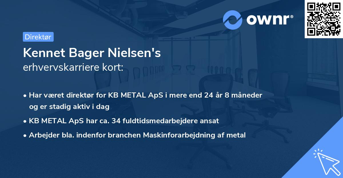 Kennet Bager Nielsen's erhvervskarriere kort