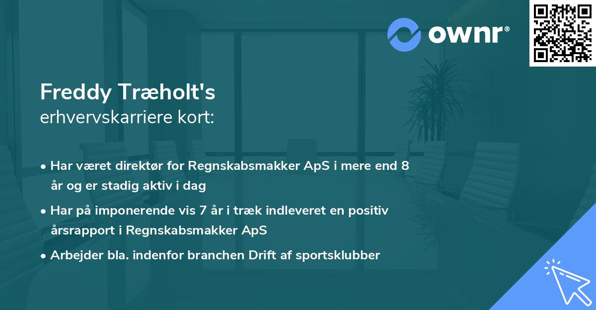 Freddy Træholt's erhvervskarriere kort