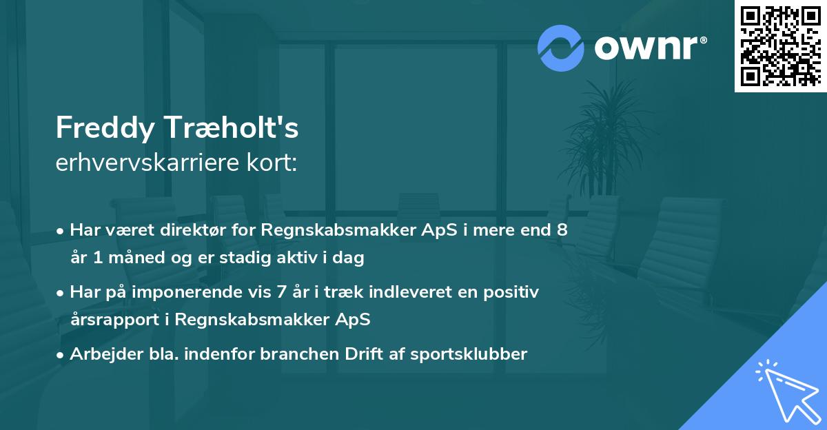 Freddy Træholt's erhvervskarriere kort