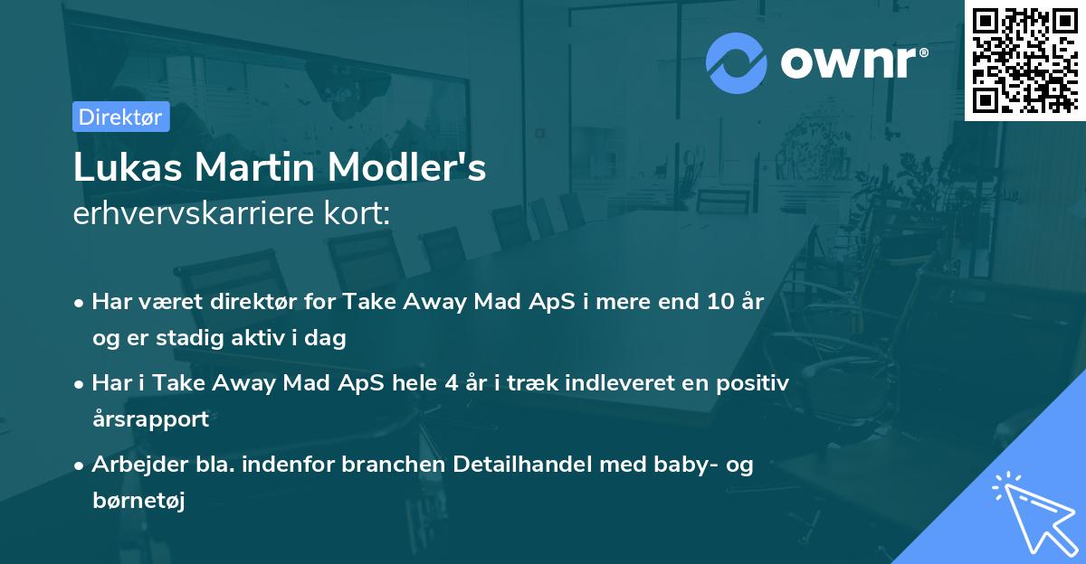 Lukas Martin Modler's erhvervskarriere kort