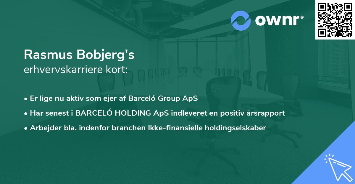 Rasmus Bobjerg's erhvervskarriere kort