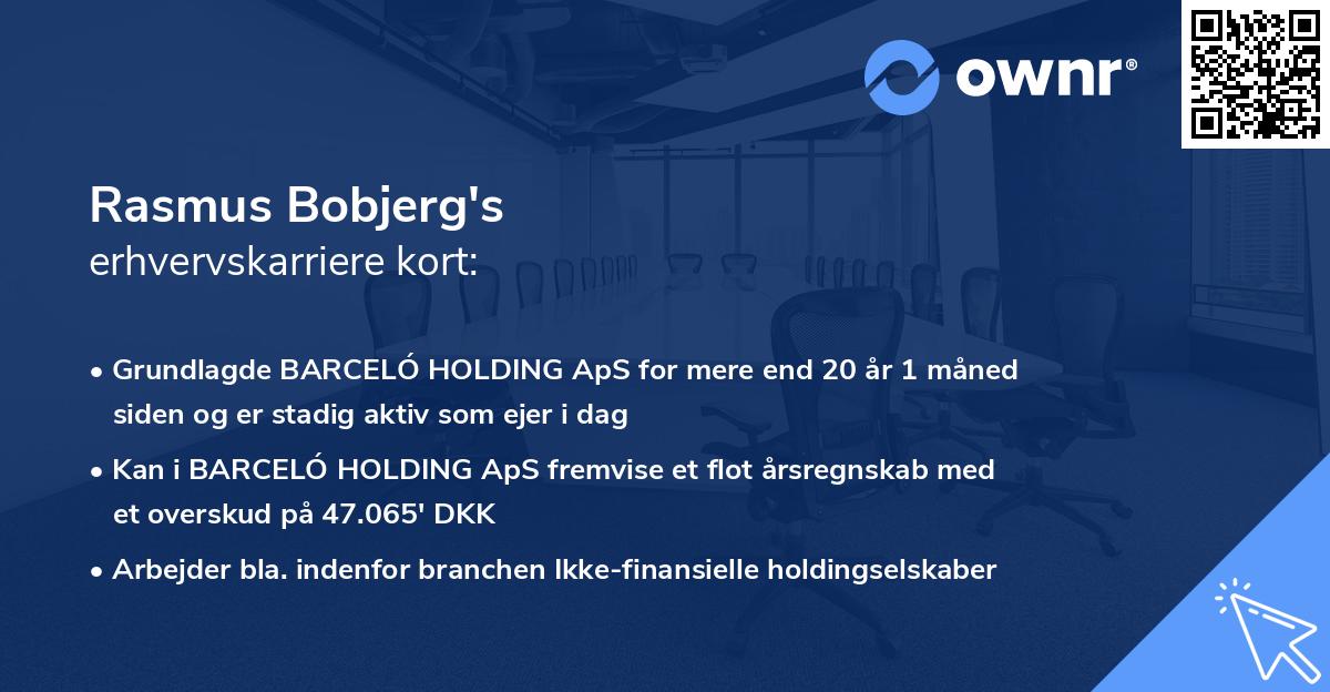 Rasmus Bobjerg's erhvervskarriere kort