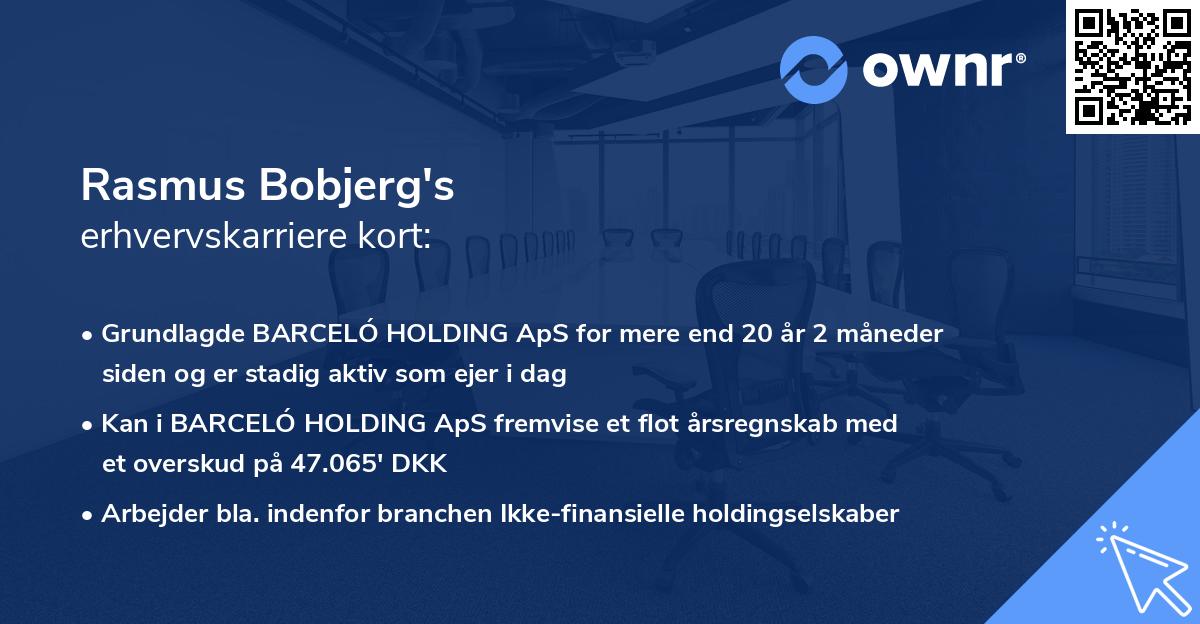 Rasmus Bobjerg's erhvervskarriere kort