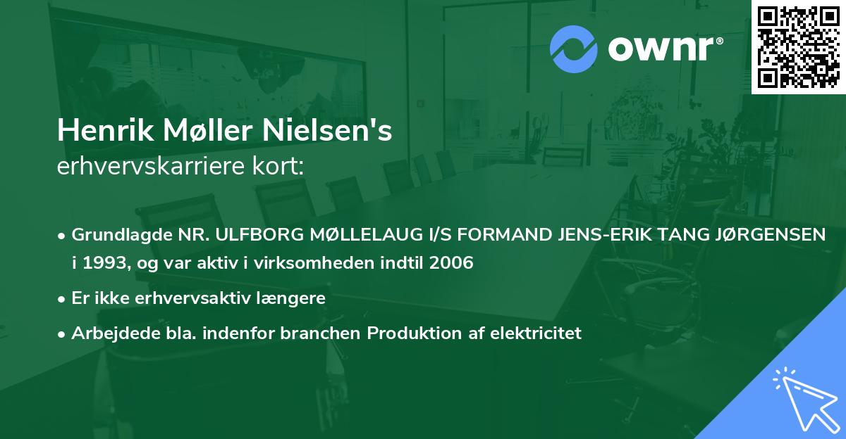 Henrik Møller Nielsen's erhvervskarriere kort