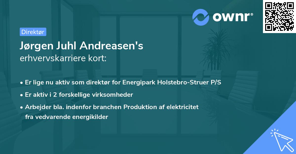 Jørgen Juhl Andreasen's erhvervskarriere kort