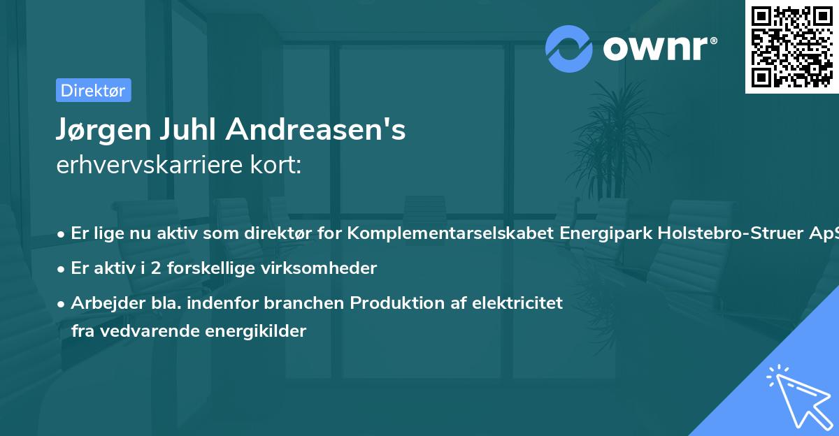 Jørgen Juhl Andreasen's erhvervskarriere kort