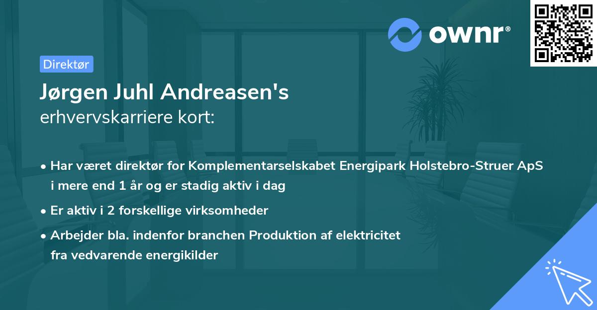 Jørgen Juhl Andreasen's erhvervskarriere kort