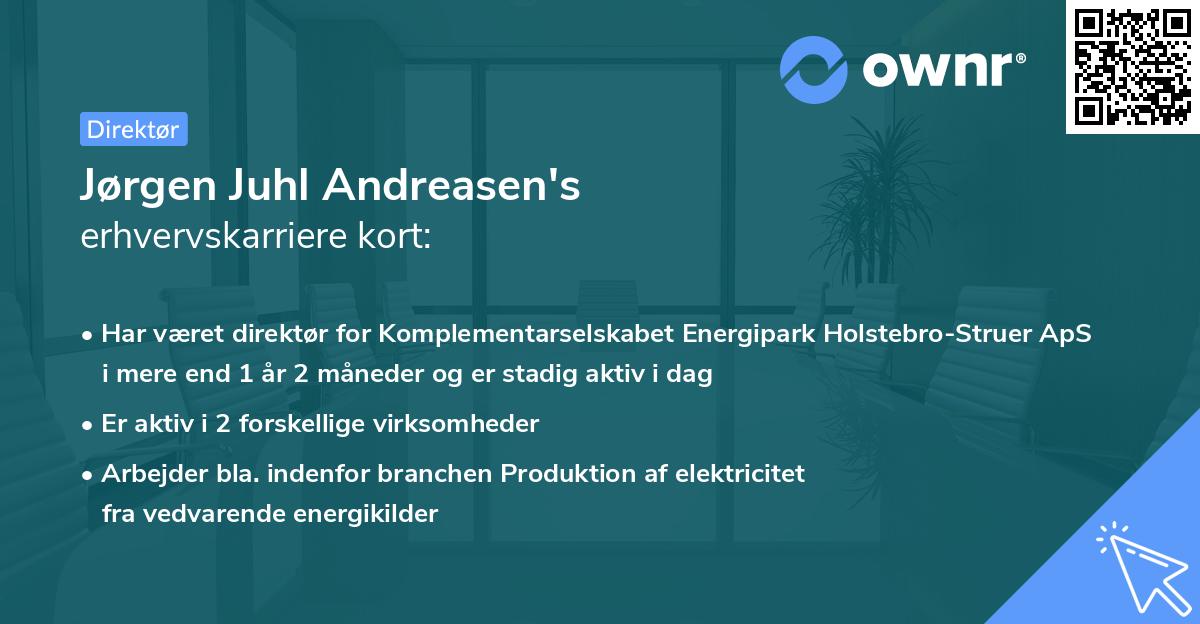 Jørgen Juhl Andreasen's erhvervskarriere kort