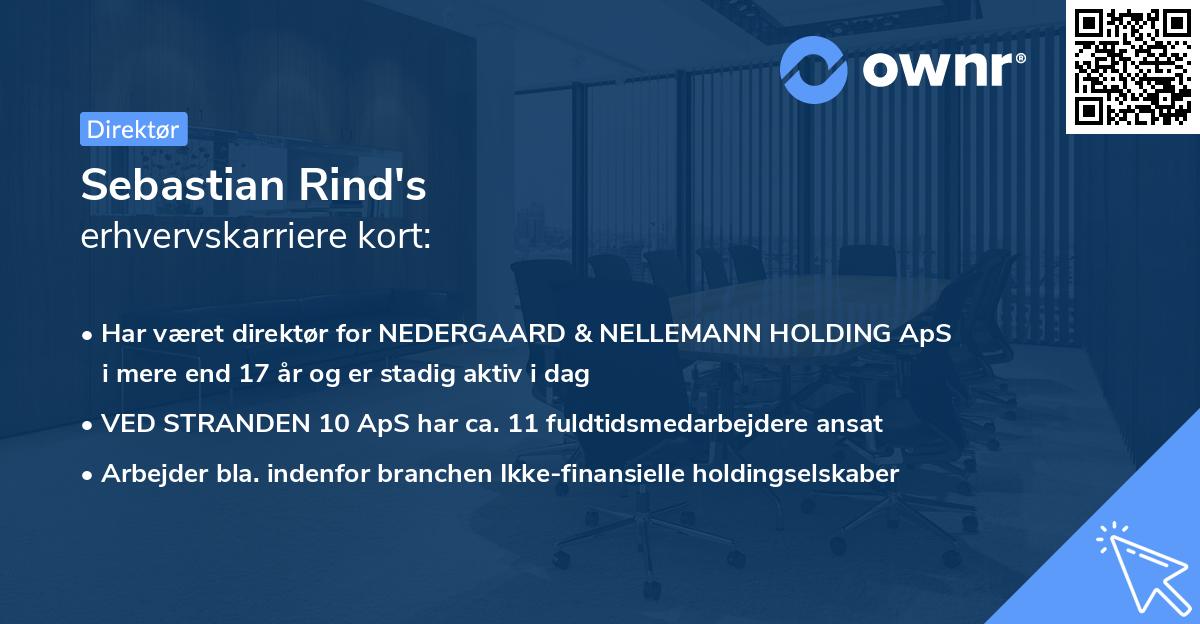 Sebastian Rind's erhvervskarriere kort