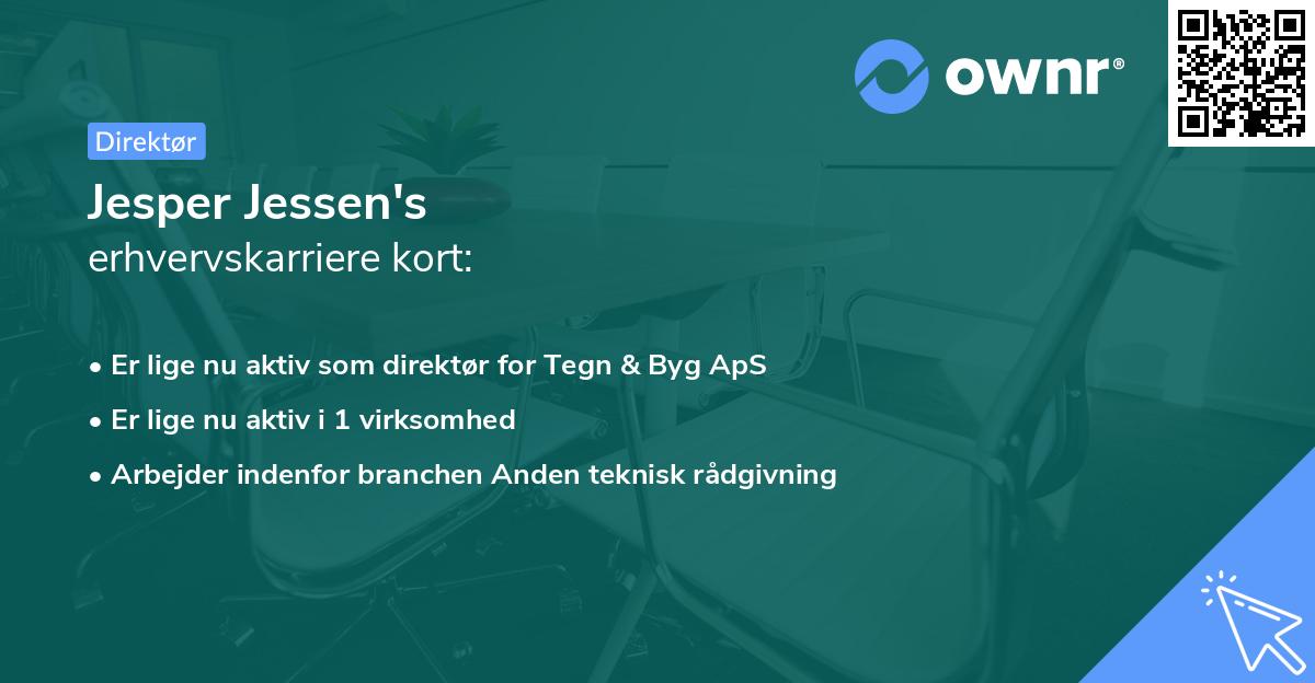 Jesper Jessen's erhvervskarriere kort