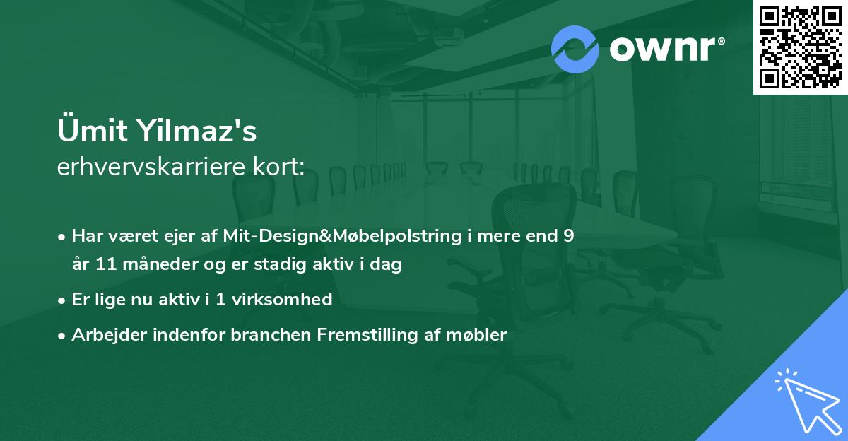 Ümit Yilmaz's erhvervskarriere kort