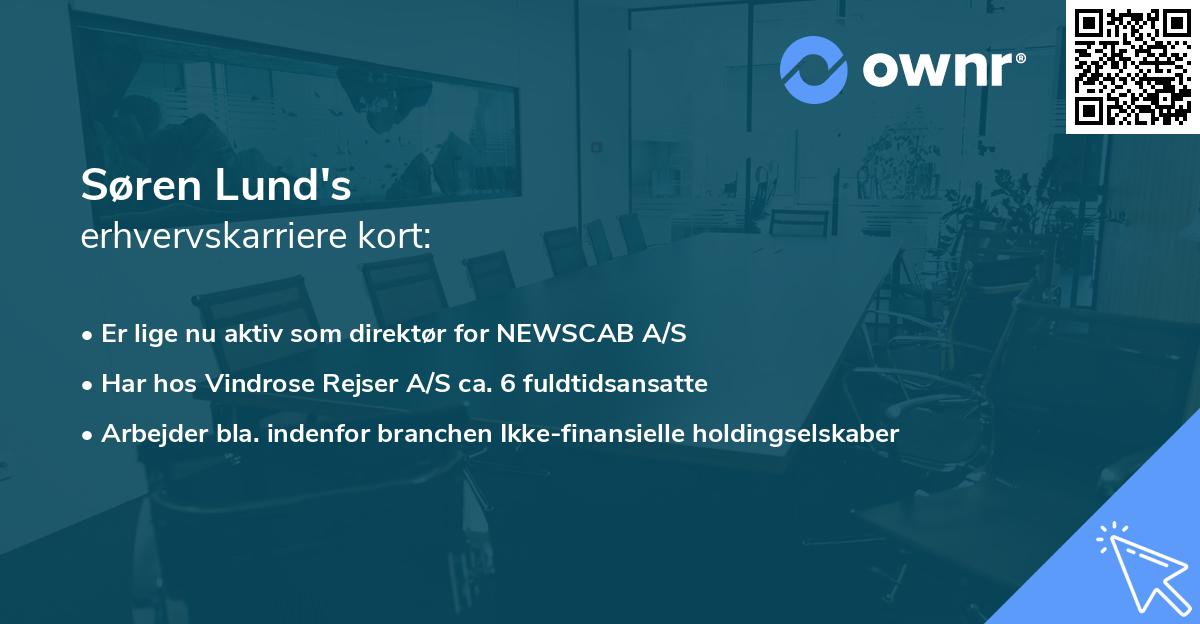 Søren Lund's erhvervskarriere kort
