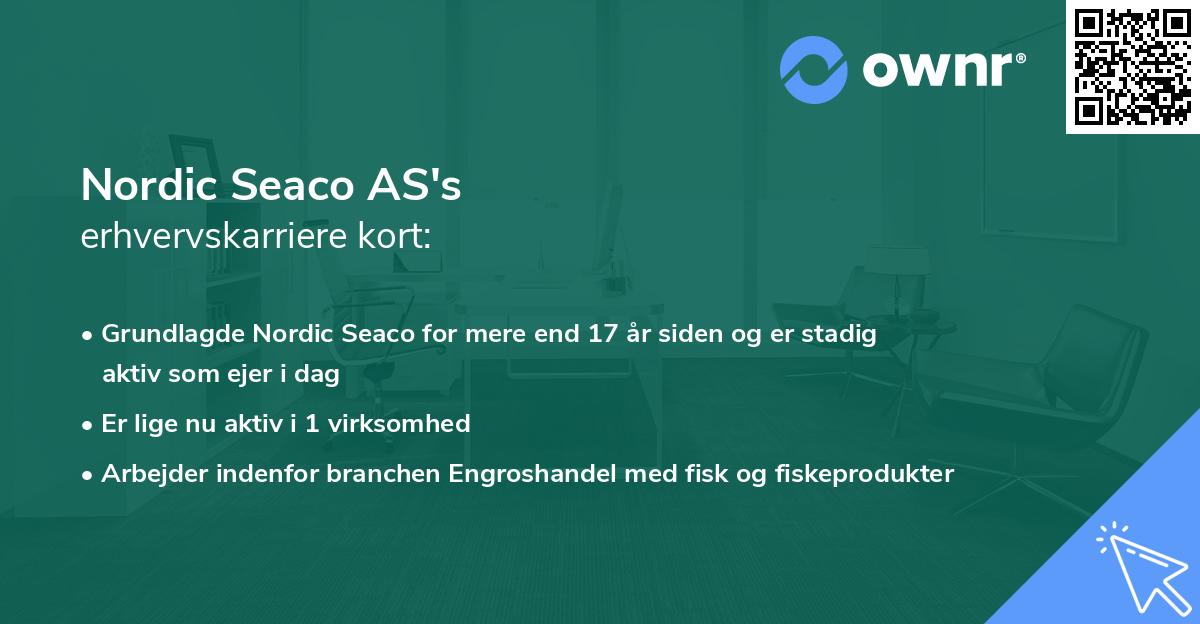 Nordic Seaco AS's erhvervskarriere kort