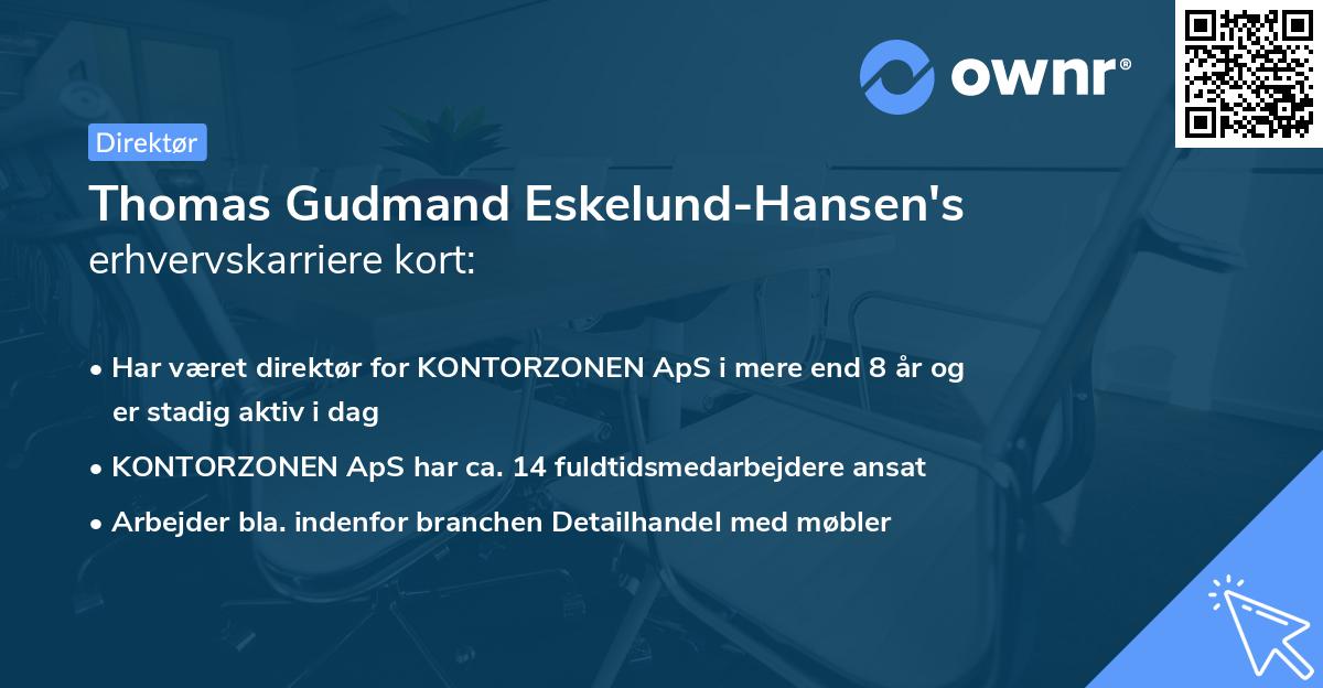 Thomas Gudmand Eskelund-Hansen's erhvervskarriere kort