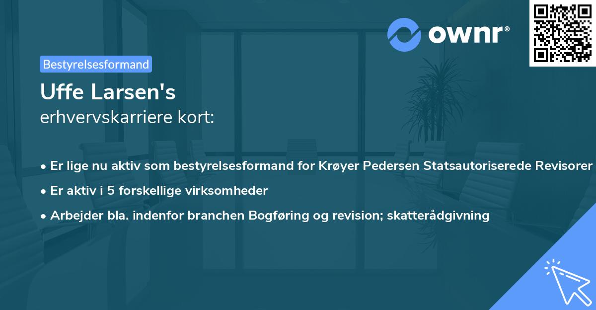 Uffe Larsen's erhvervskarriere kort