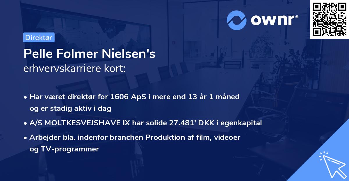 Pelle Folmer Nielsen's erhvervskarriere kort