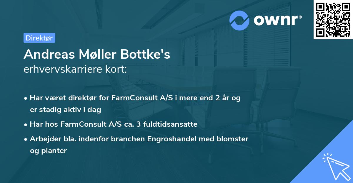Andreas Møller Bottke's erhvervskarriere kort