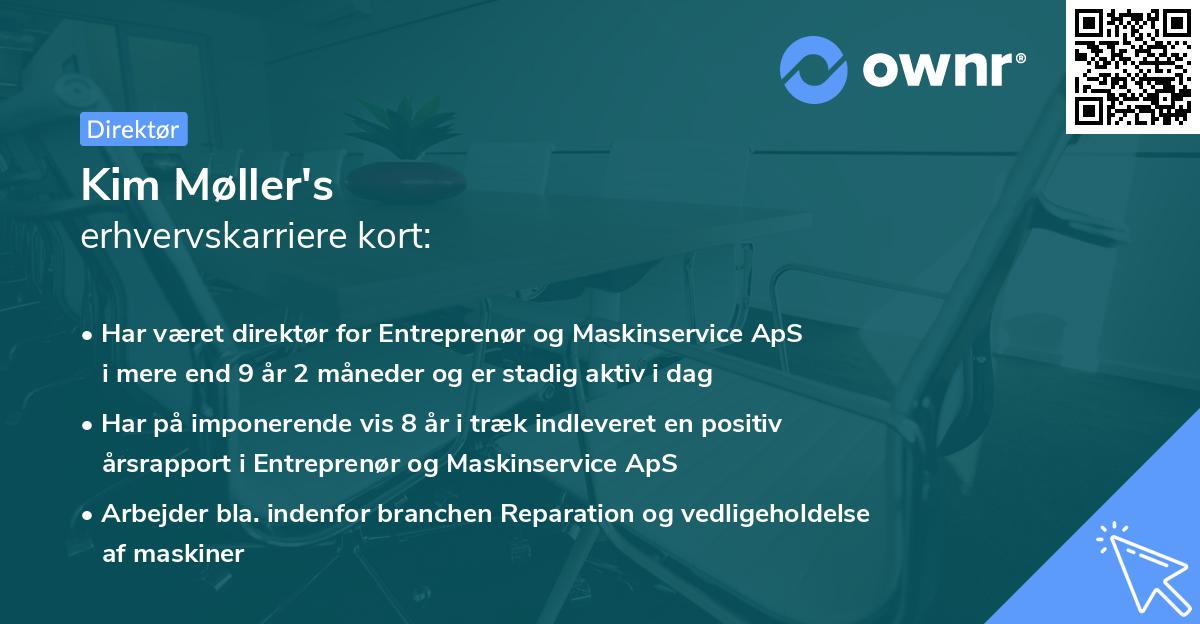 Kim Møller's erhvervskarriere kort