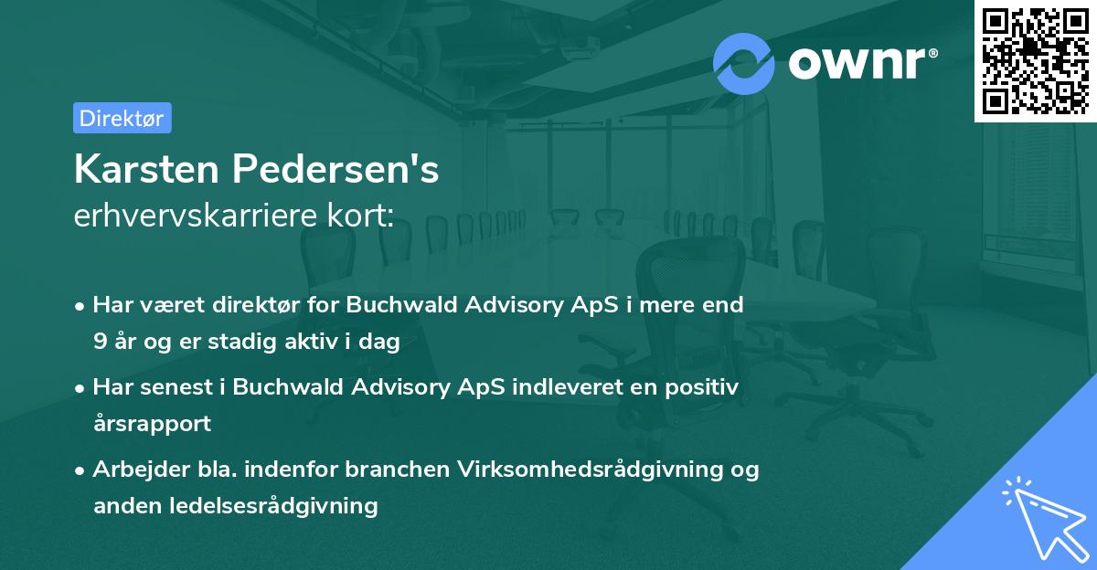 Karsten Pedersen's erhvervskarriere kort