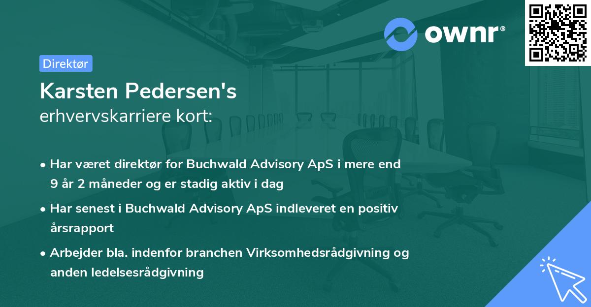 Karsten Pedersen's erhvervskarriere kort