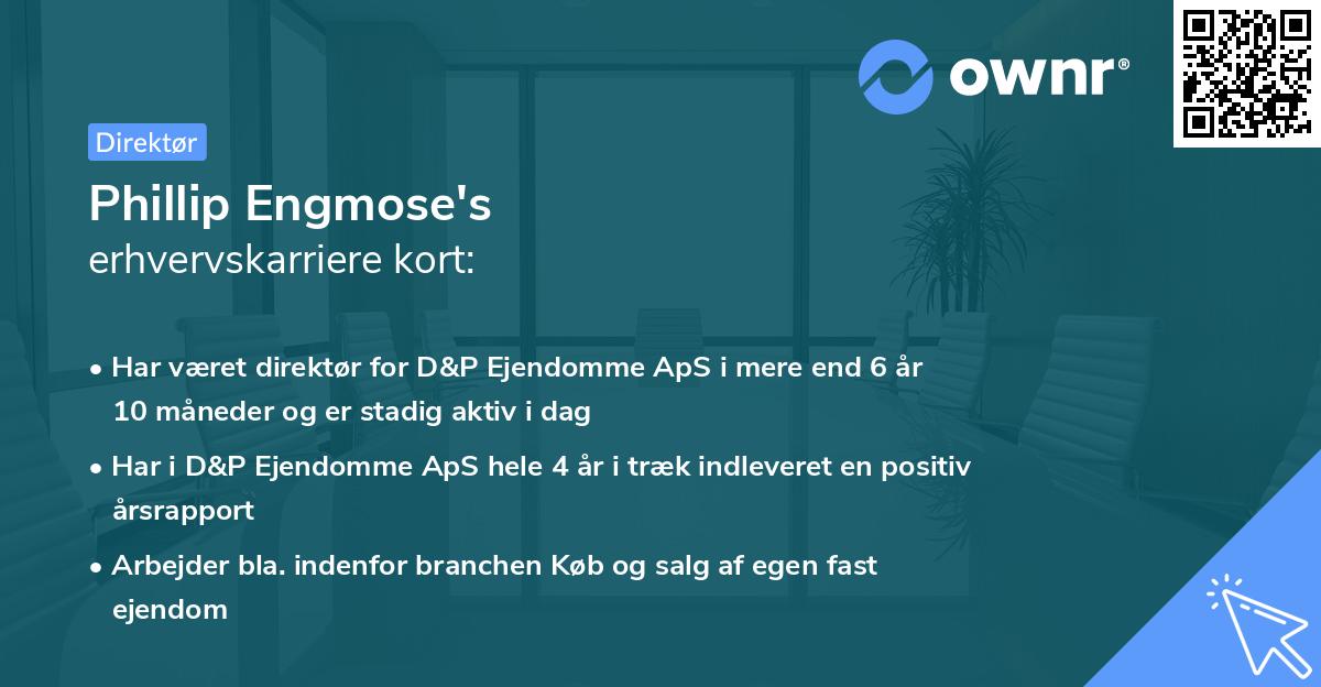 Phillip Engmose's erhvervskarriere kort