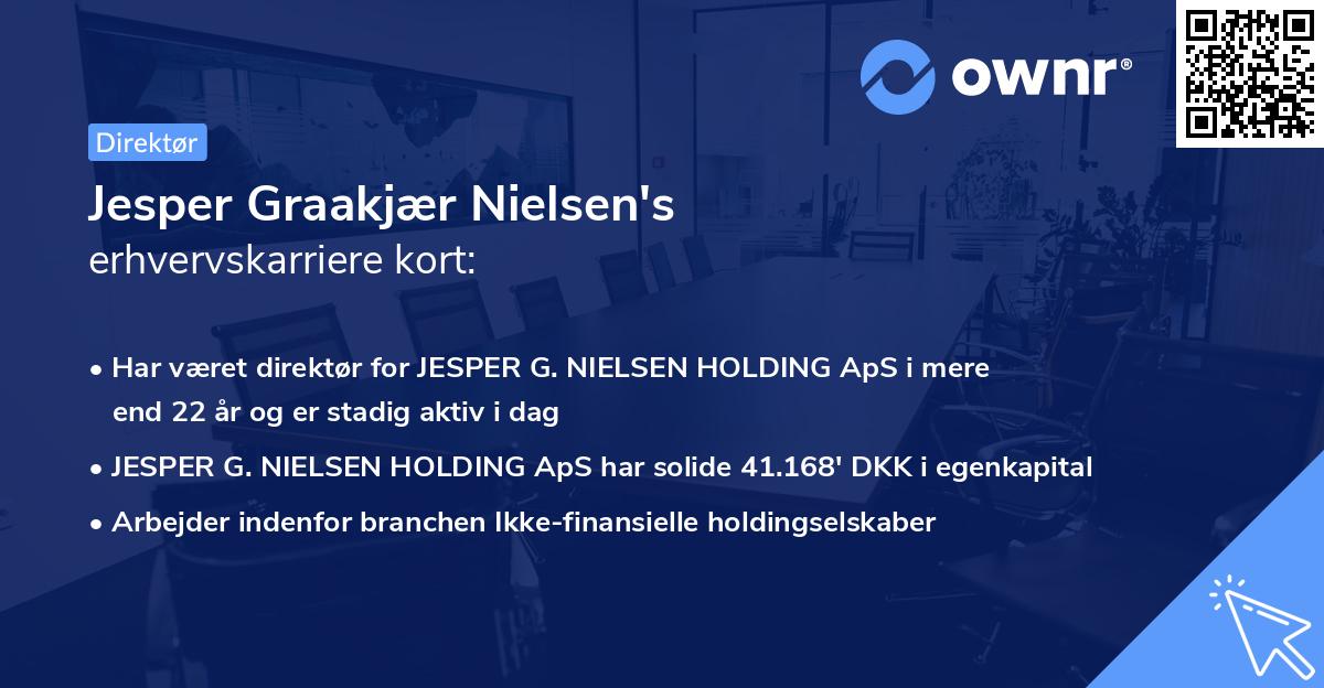 Jesper Graakjær Nielsen's erhvervskarriere kort