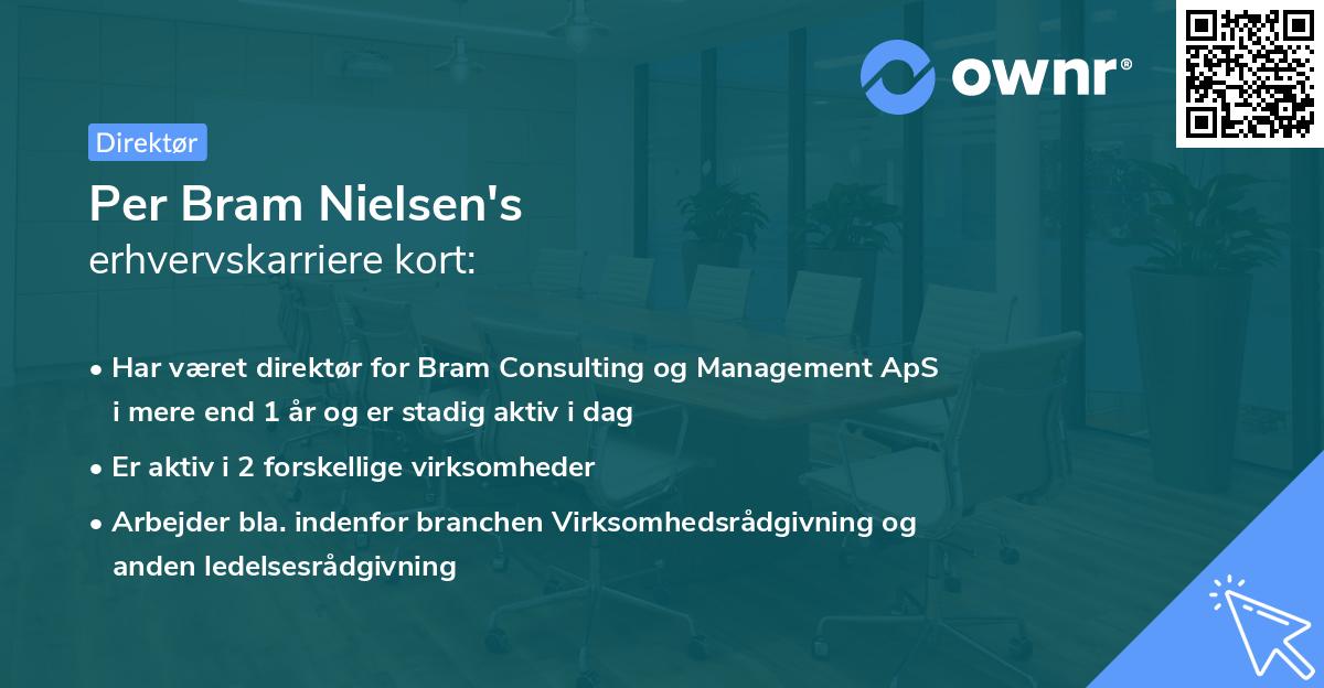 Per Bram Nielsen's erhvervskarriere kort