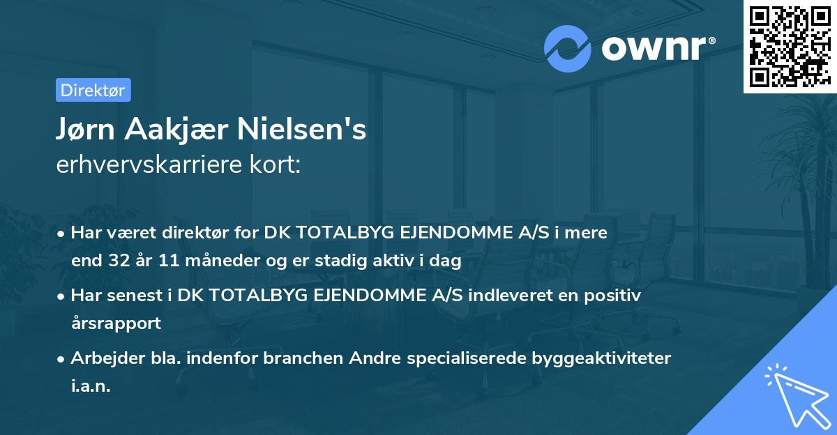 Jørn Aakjær Nielsen's erhvervskarriere kort