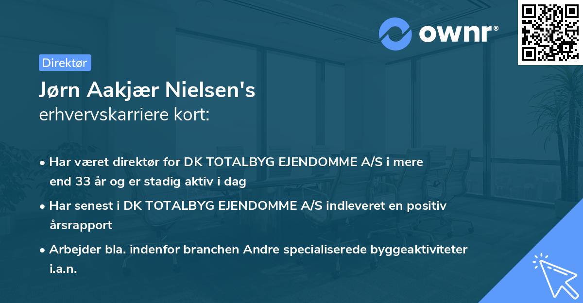Jørn Aakjær Nielsen's erhvervskarriere kort