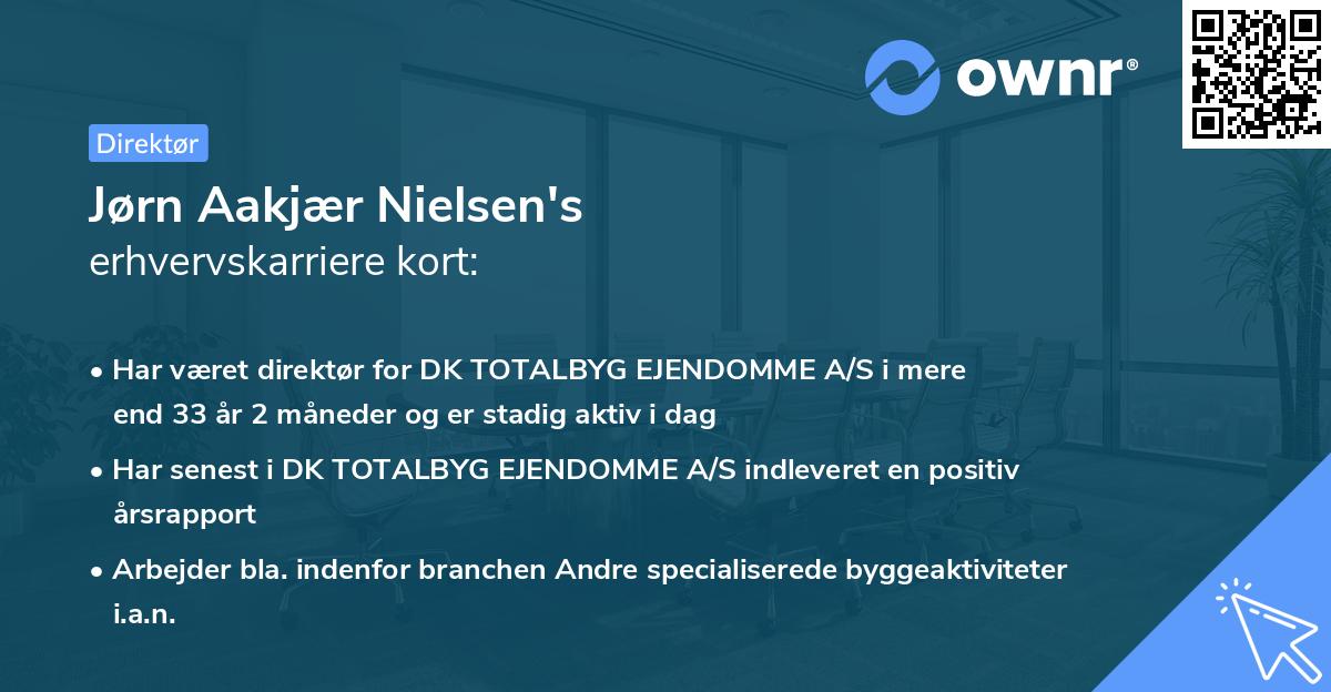 Jørn Aakjær Nielsen's erhvervskarriere kort