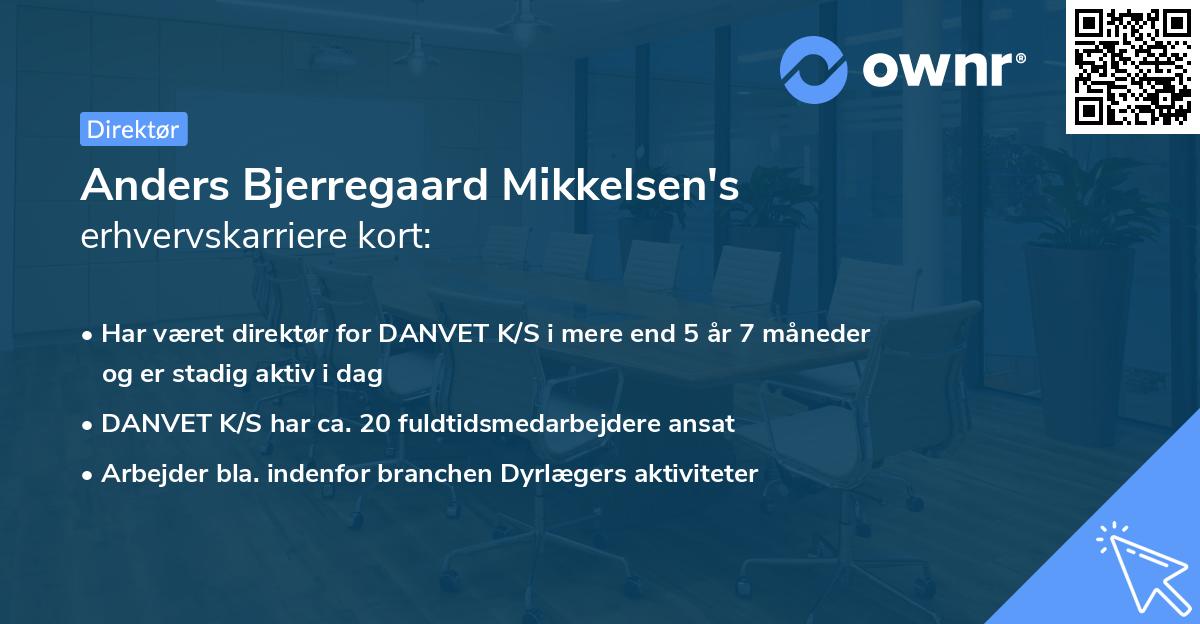 Anders Bjerregaard Mikkelsen's erhvervskarriere kort