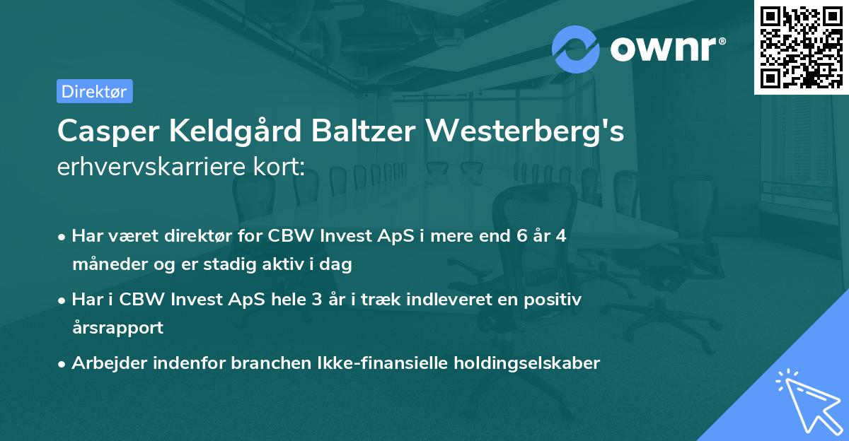 Casper Keldgård Baltzer Westerberg's erhvervskarriere kort