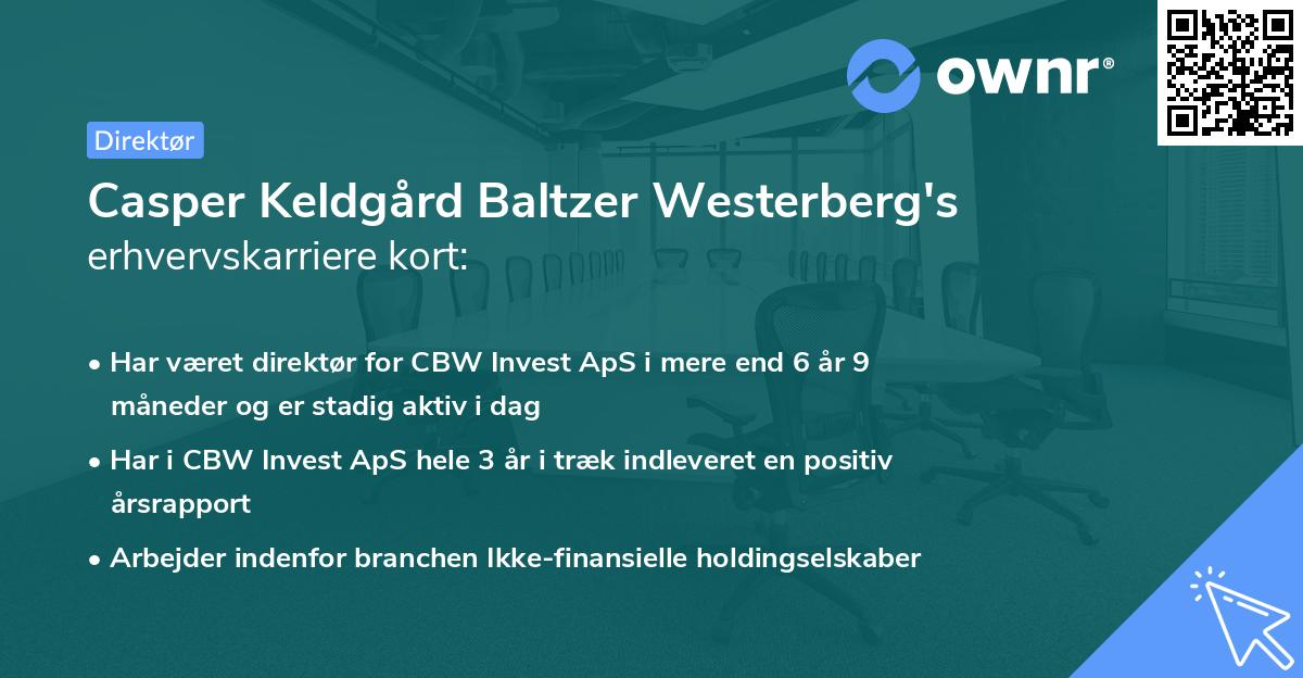 Casper Keldgård Baltzer Westerberg's erhvervskarriere kort