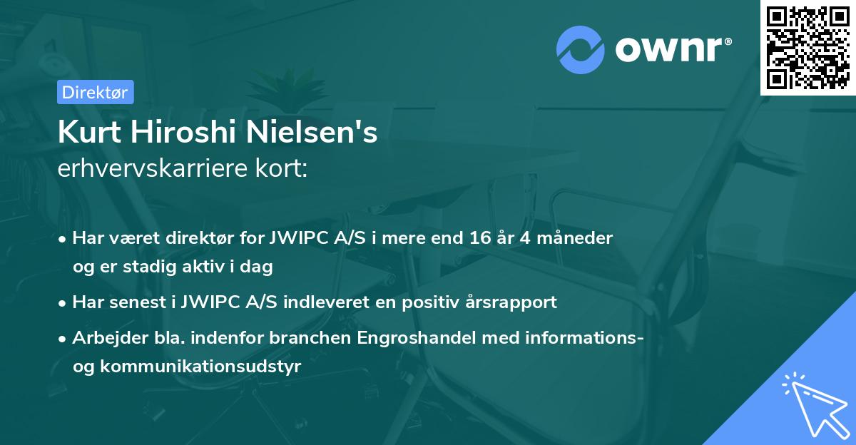 Kurt Hiroshi Nielsen's erhvervskarriere kort