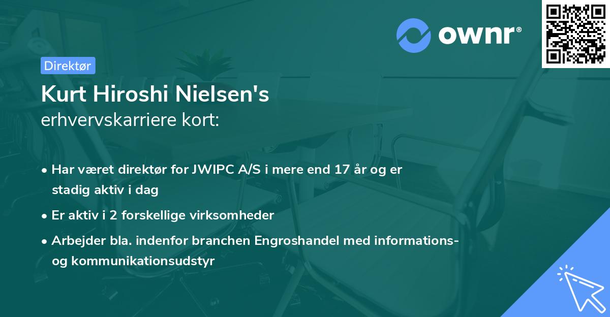 Kurt Hiroshi Nielsen's erhvervskarriere kort