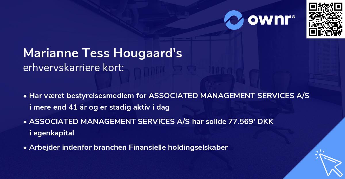 Marianne Tess Hougaard's erhvervskarriere kort