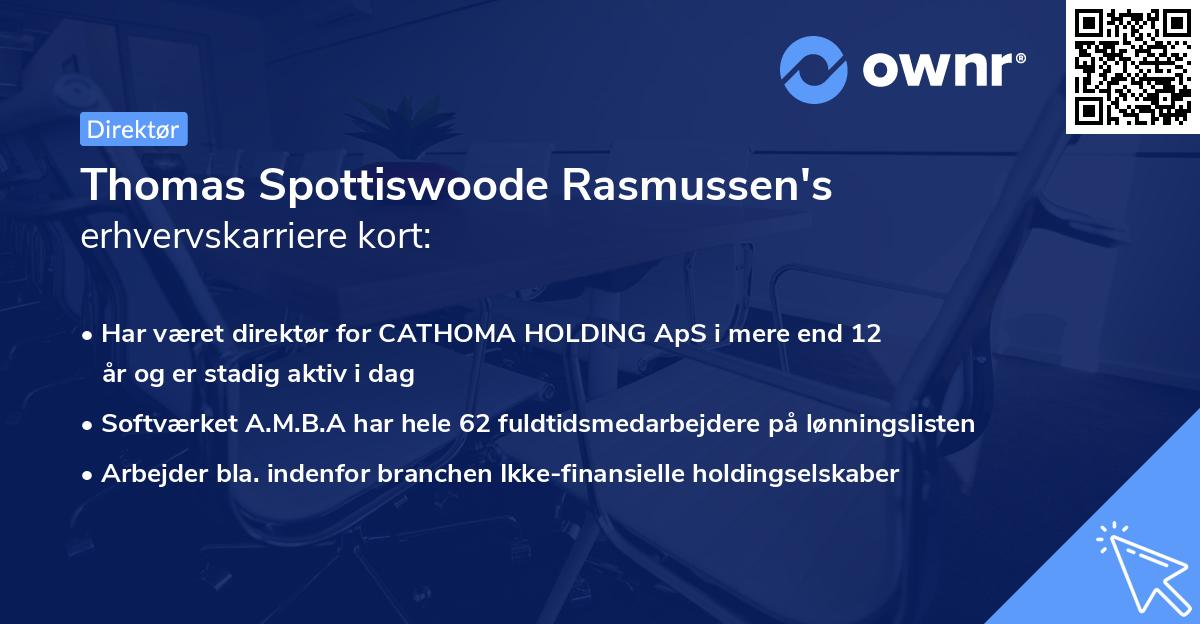Thomas Spottiswoode Rasmussen's erhvervskarriere kort