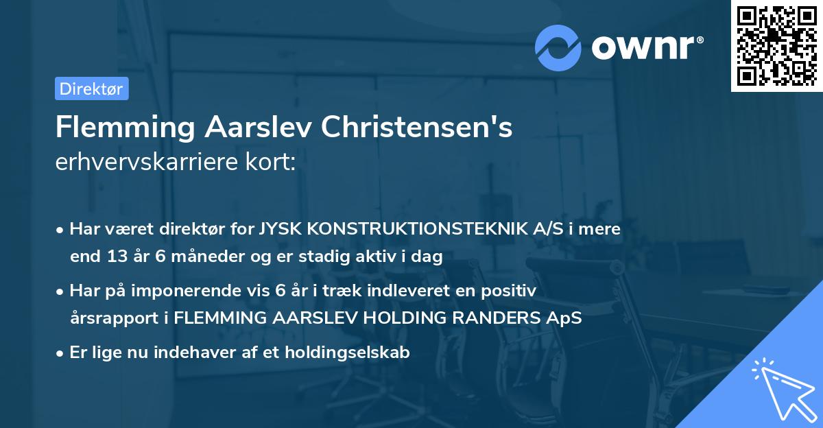 Flemming Aarslev Christensen's erhvervskarriere kort