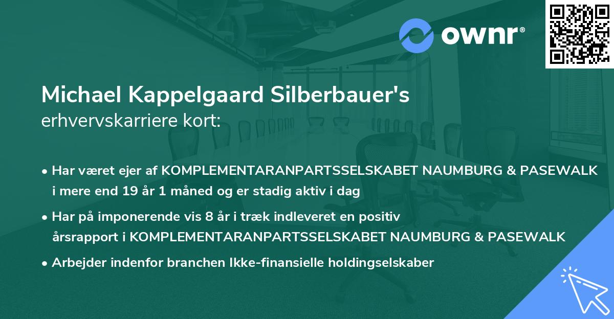 Michael Kappelgaard Silberbauer's erhvervskarriere kort