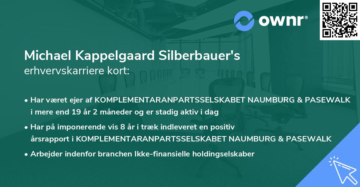 Michael Kappelgaard Silberbauer's erhvervskarriere kort