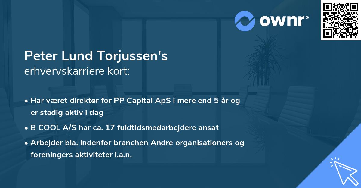 Peter Lund Torjussen's erhvervskarriere kort