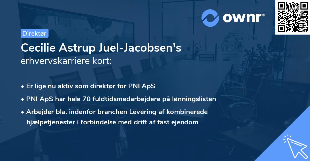 Cecilie Astrup Juel-Jacobsen's erhvervskarriere kort