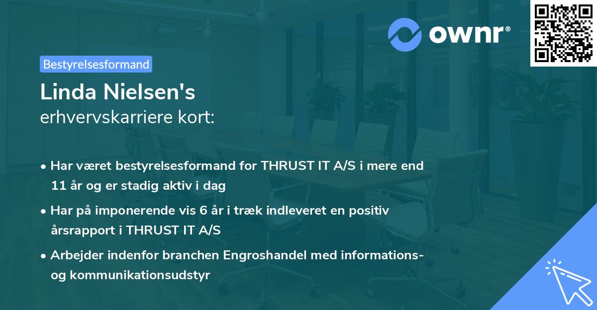 Linda Nielsen's erhvervskarriere kort