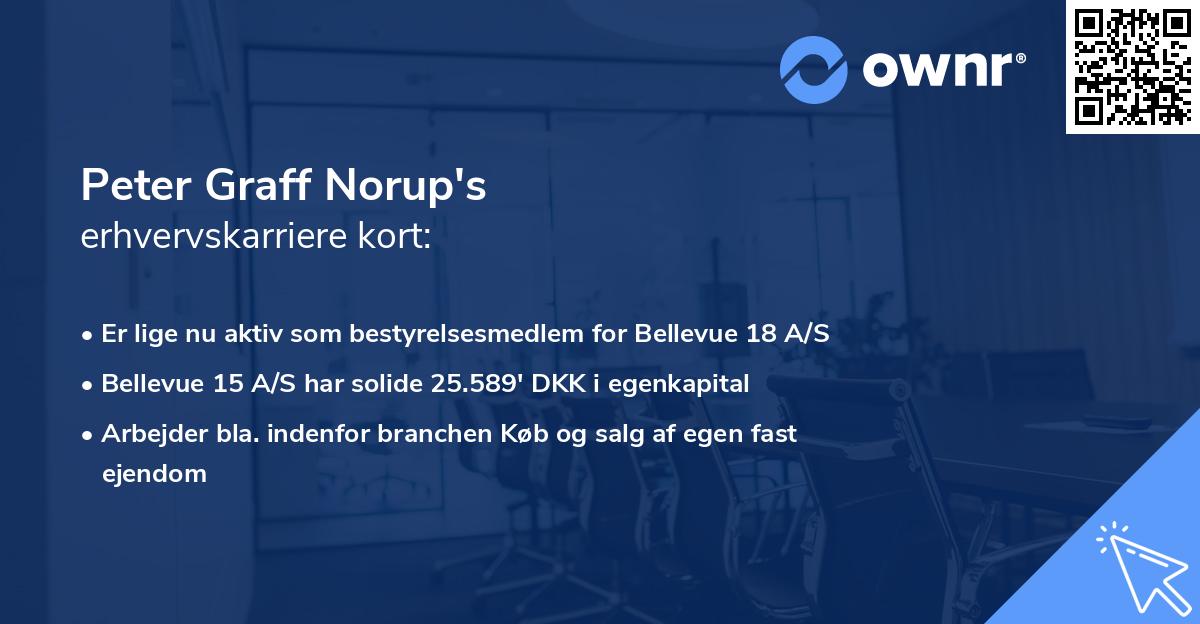 Peter Graff Norup's erhvervskarriere kort
