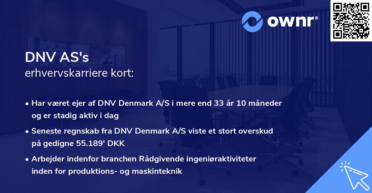 DNV AS's erhvervskarriere kort