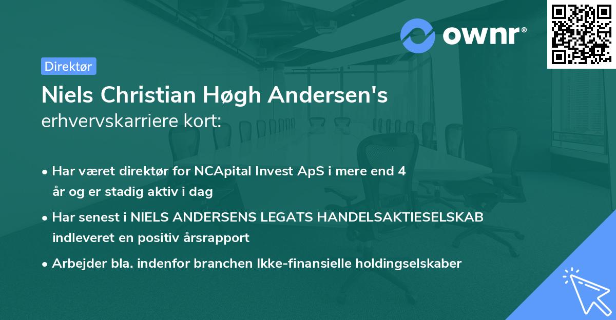 Niels Christian Høgh Andersen's erhvervskarriere kort
