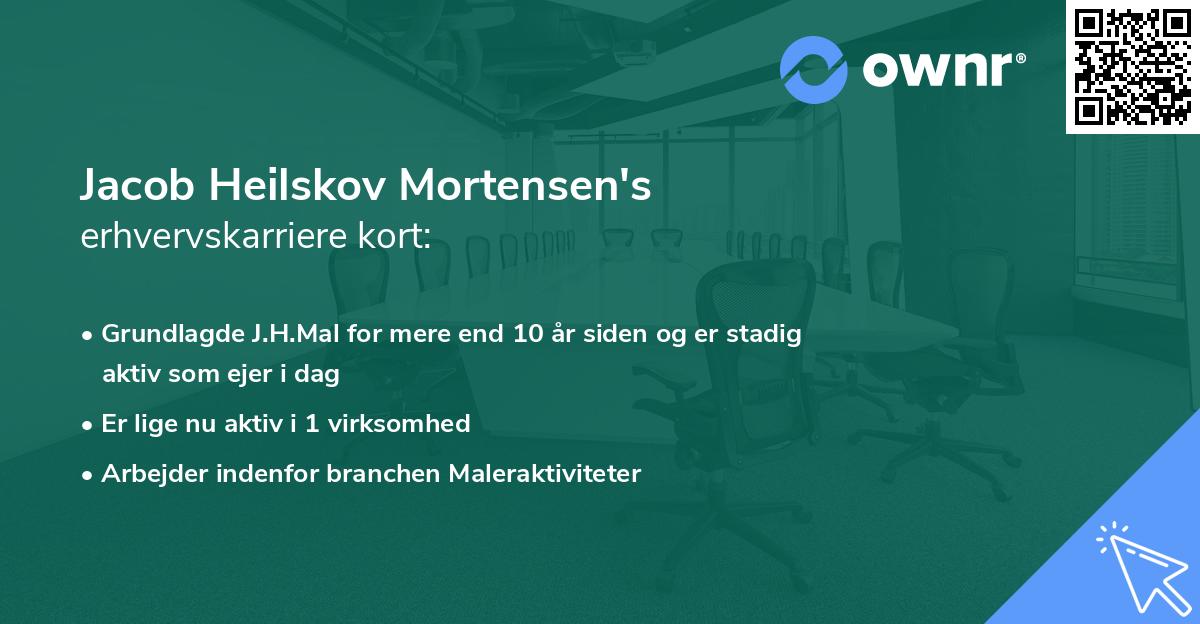 Jacob Heilskov Mortensen's erhvervskarriere kort