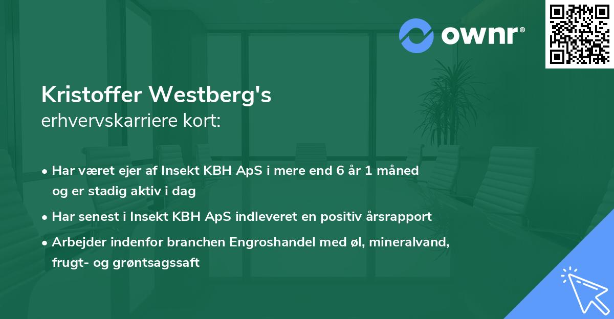 Kristoffer Westberg's erhvervskarriere kort