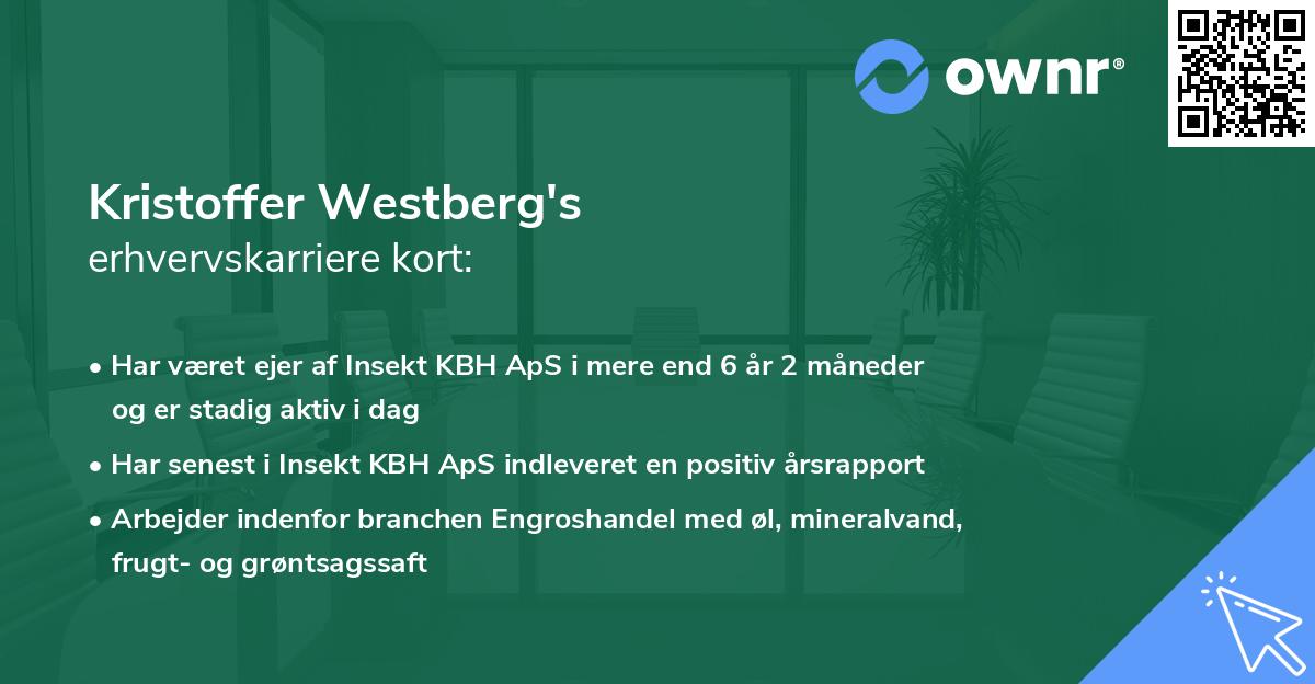 Kristoffer Westberg's erhvervskarriere kort